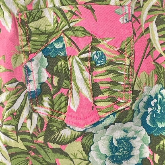 Tripp NYC jeans skinny floral pink waist 26 - Picture 4 of 7